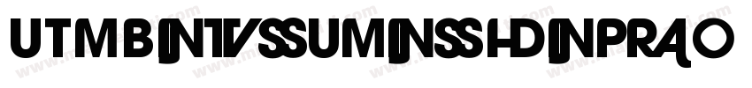 UTMBitsumishiPro Reg字体转换
